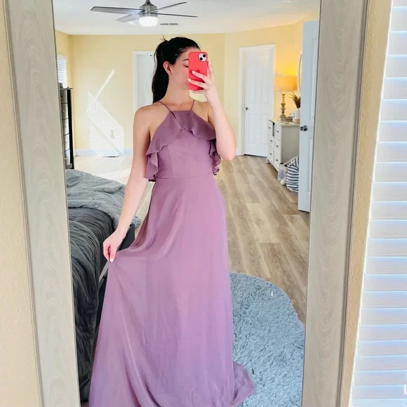 Birdy Grey Purple Mauve Bridesmaid Dresses Birdy Grey Dresses Dark Mauve  Worn Once Poshmark